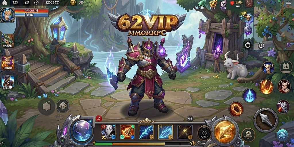 Tampilan epik dari gameplay 62VIP dengan pertarungan seru antar pemain.