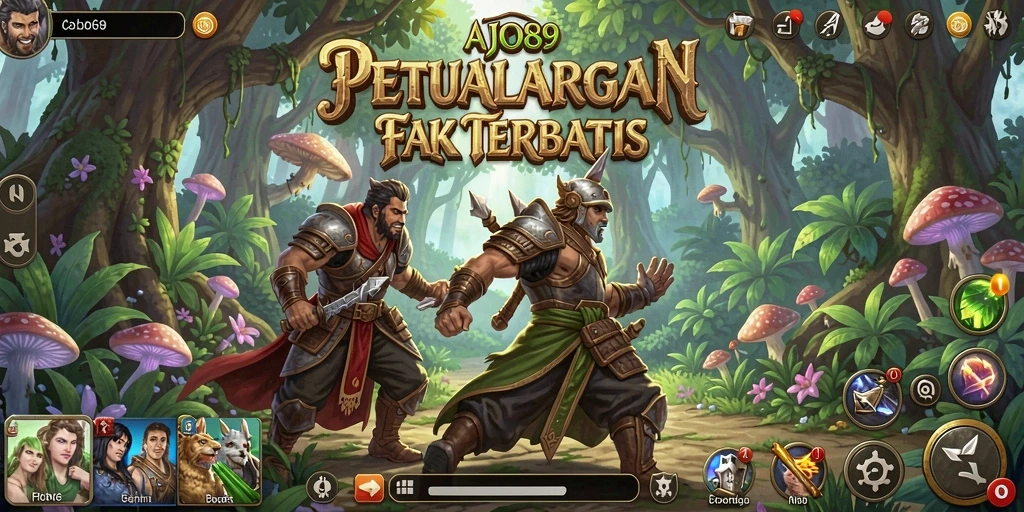 Tampilan gameplay AJO89 yang mendebarkan dalam dunia RPG penuh aksi.