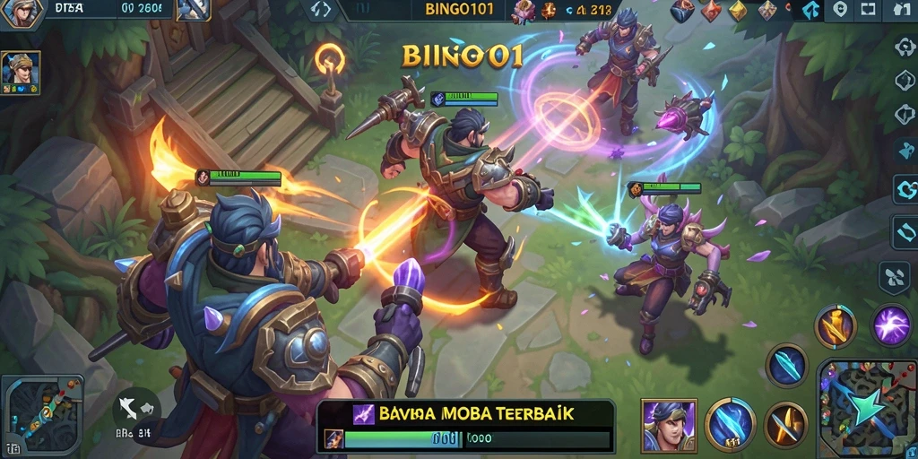 Tampilan gameplay dinamis dan seru dalam BINGO101.