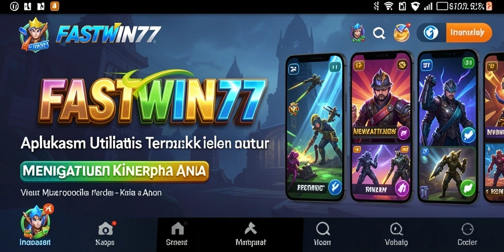 Tampilan antarmuka pengguna FASTWIN77 yang intuitif dan fungsional.
