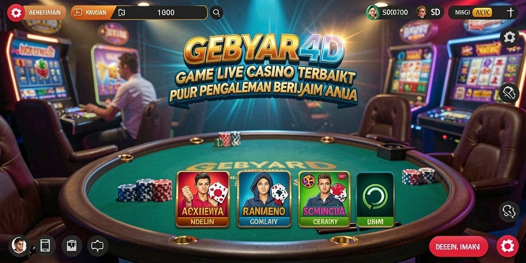 Tampilan gameplay menegangkan di GEBYAR4D Live Casino.
