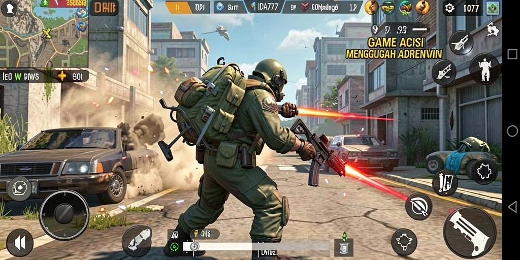 Tampilan gameplay mendebarkan dalam IDA777 yang penuh aksi.