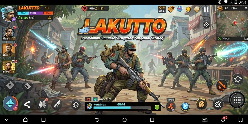 Tampilan gameplay seru dari LAKUTOTO yang menampilkan aksi dan strategi.