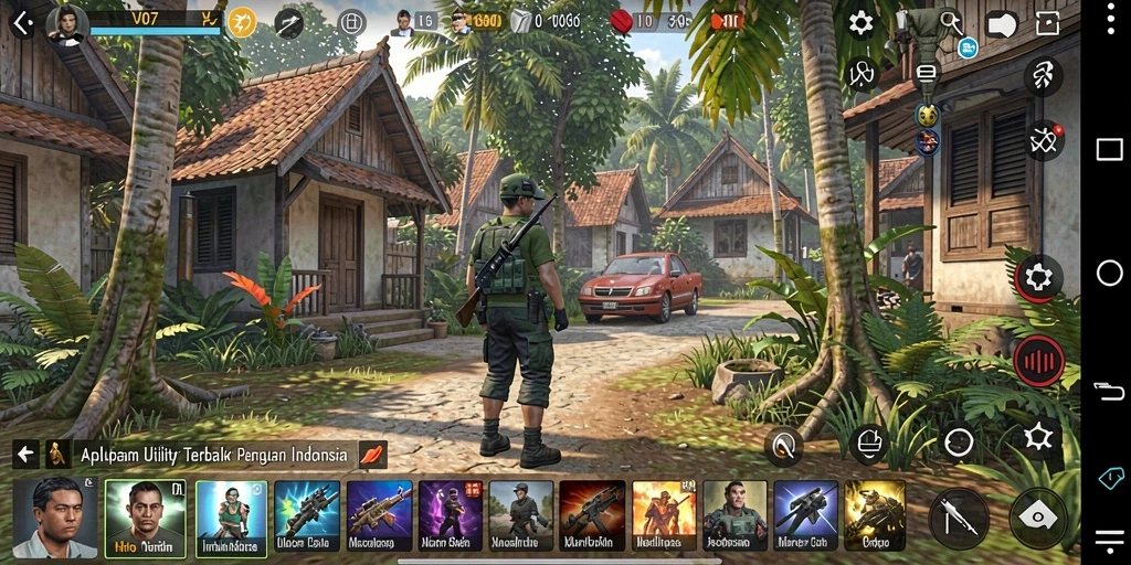 Screenshot V07 menampilkan antarmuka aplikasi Utility yang intuitif.